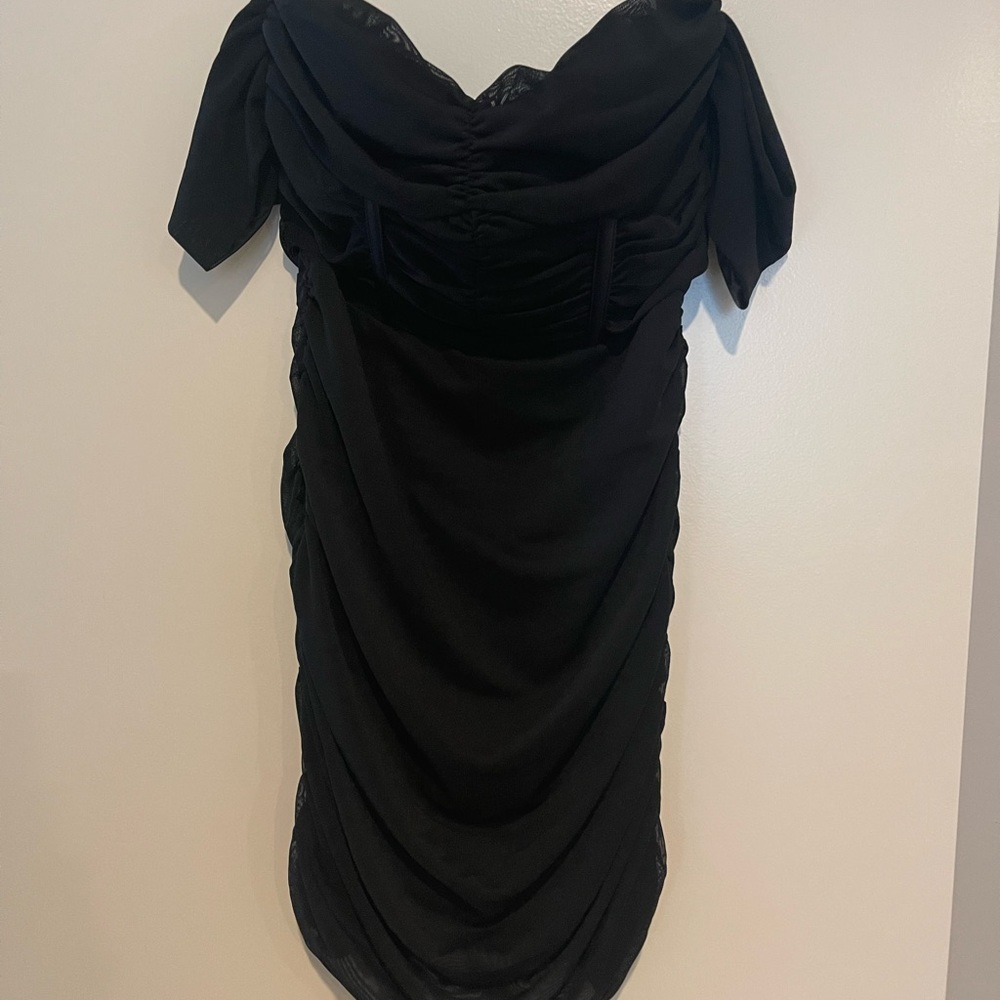 🤍 OFF THE SHOULDER COCKTAIL DRESS 🤍
